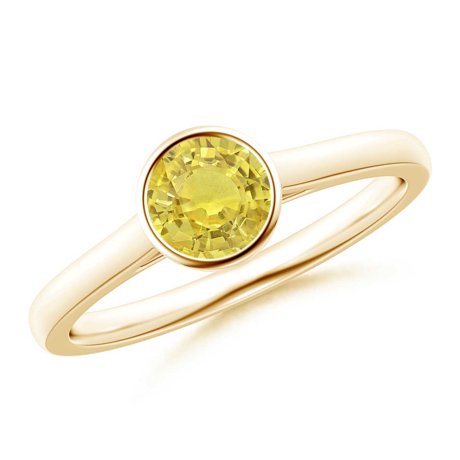 AA - Yellow Sapphire / 0.53 CT / 14 KT Yellow Gold