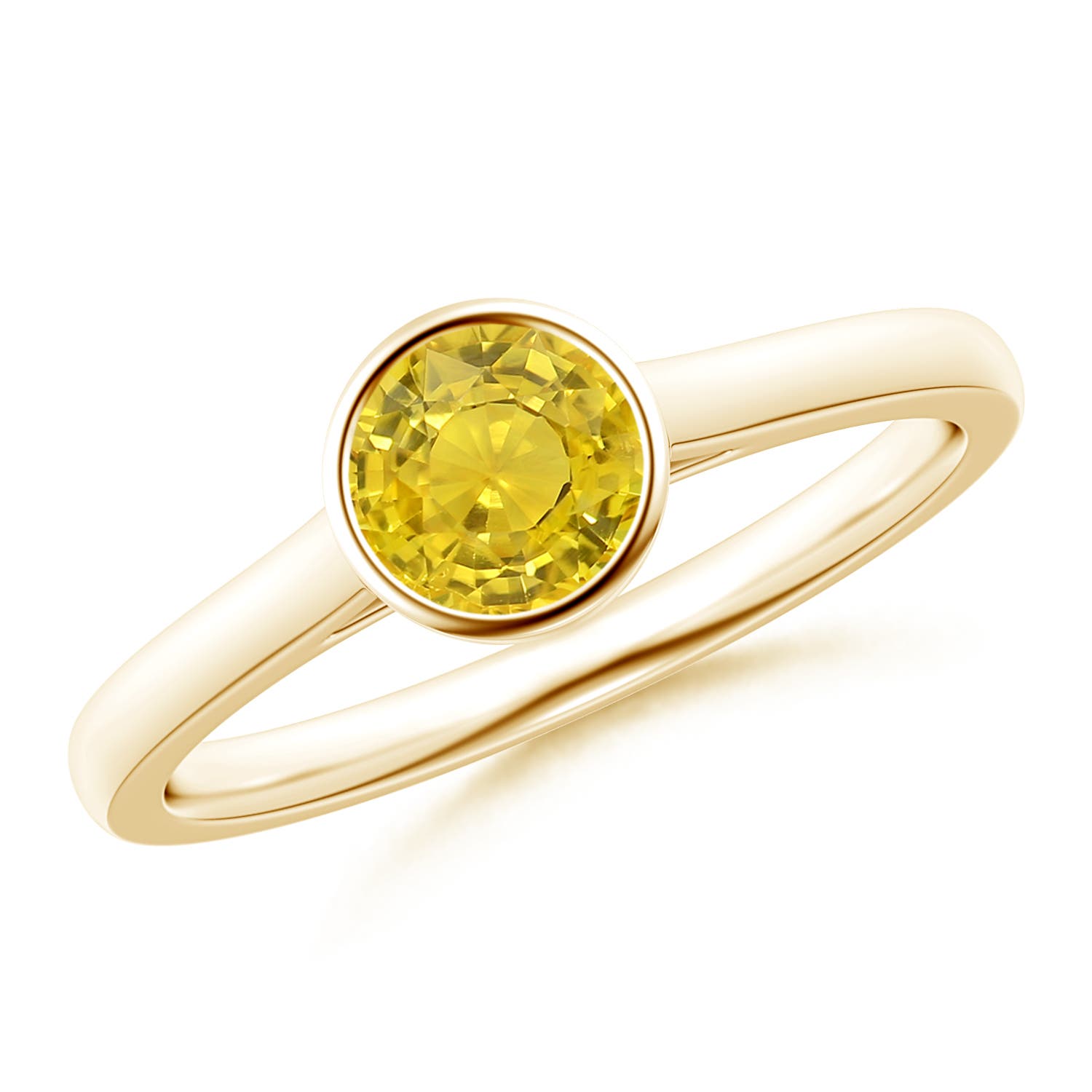 AAA - Yellow Sapphire / 0.53 CT / 14 KT Yellow Gold