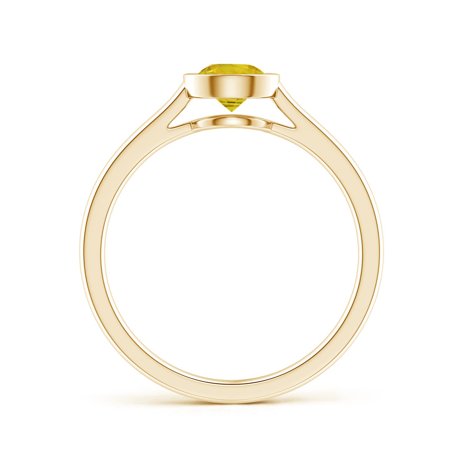 AAAA - Yellow Sapphire / 0.53 CT / 14 KT Yellow Gold