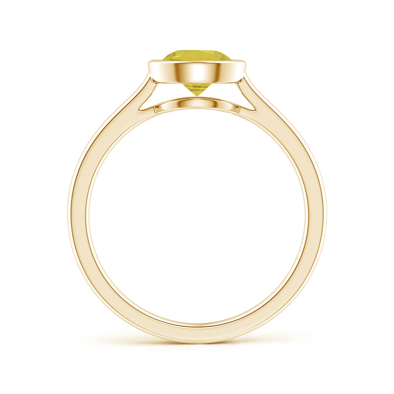 A - Yellow Sapphire / 1 CT / 14 KT Yellow Gold