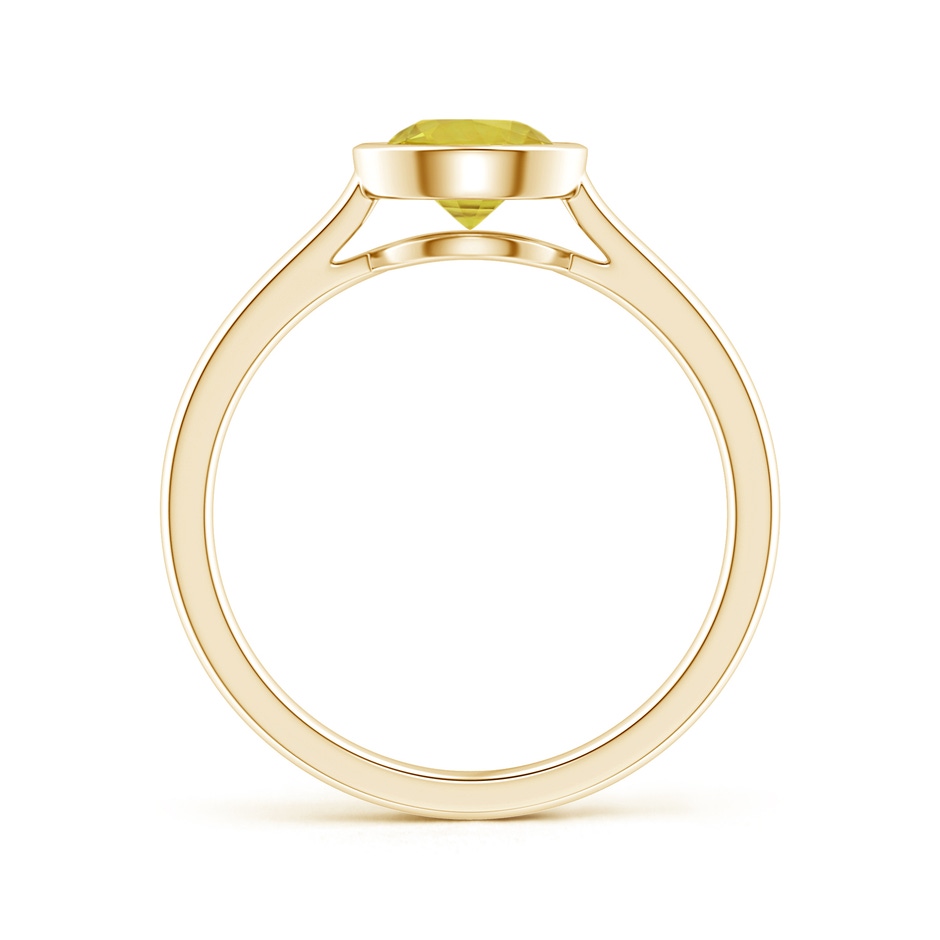 6mm A Classic Bezel-Set Round Yellow Sapphire Solitaire Ring in Yellow Gold side 199