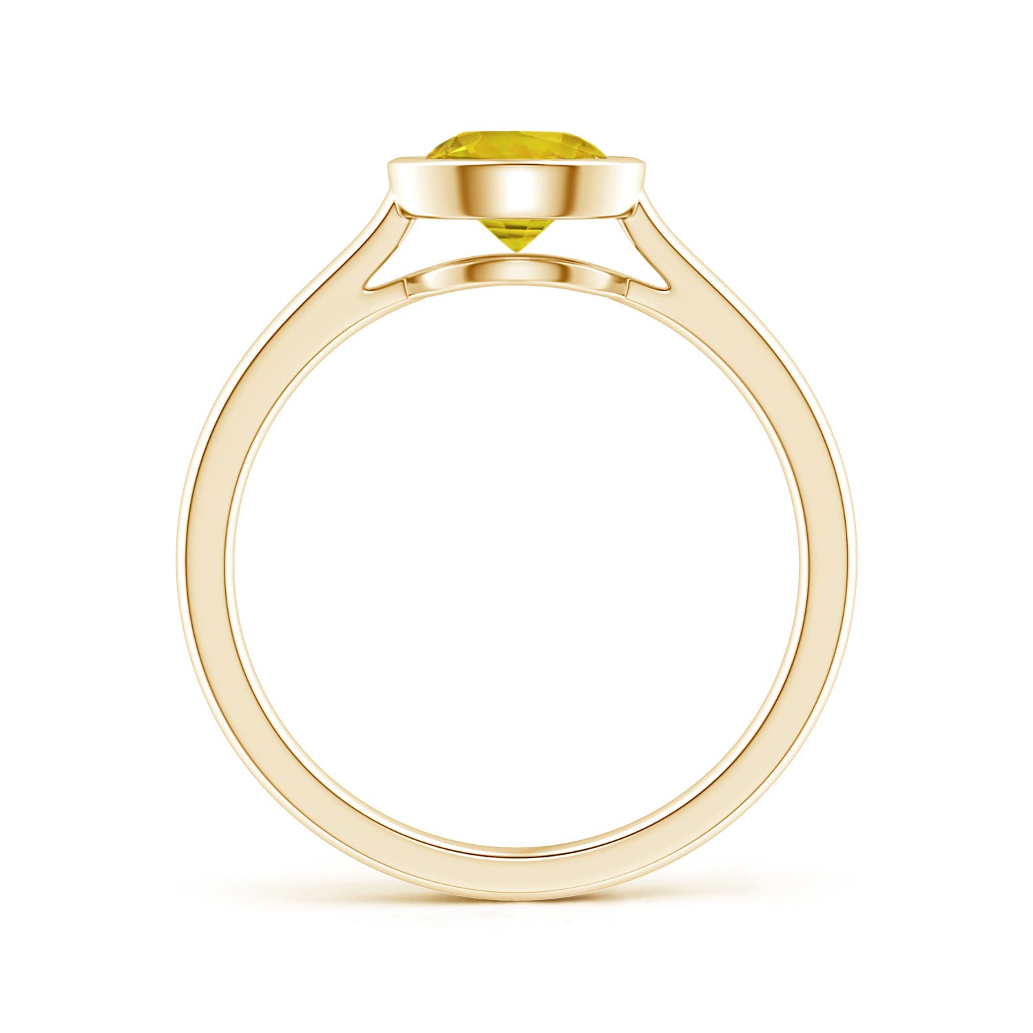 AAAA - Yellow Sapphire / 1 CT / 14 KT Yellow Gold