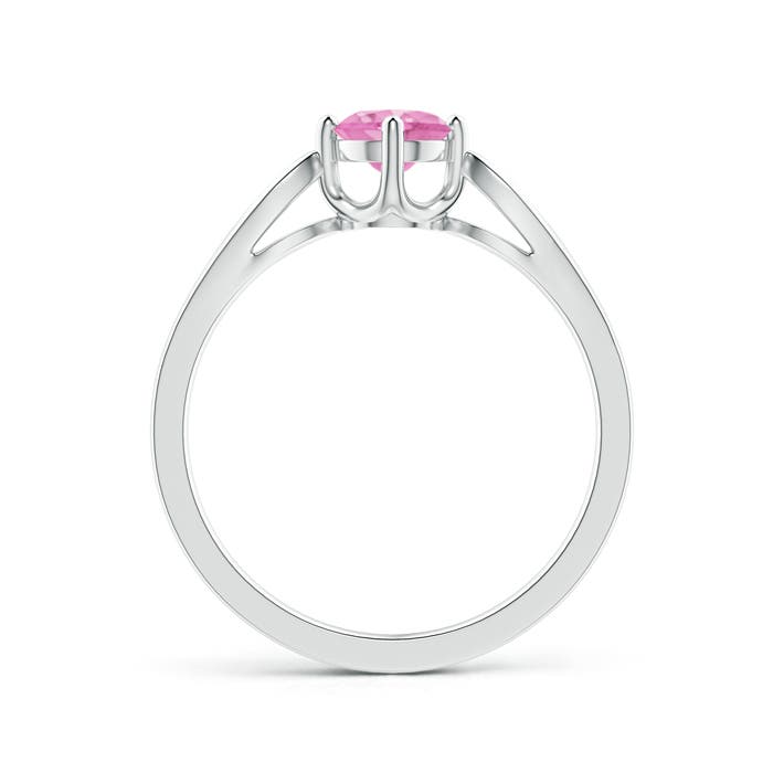 A - Pink Sapphire / 0.64 CT / 14 KT White Gold