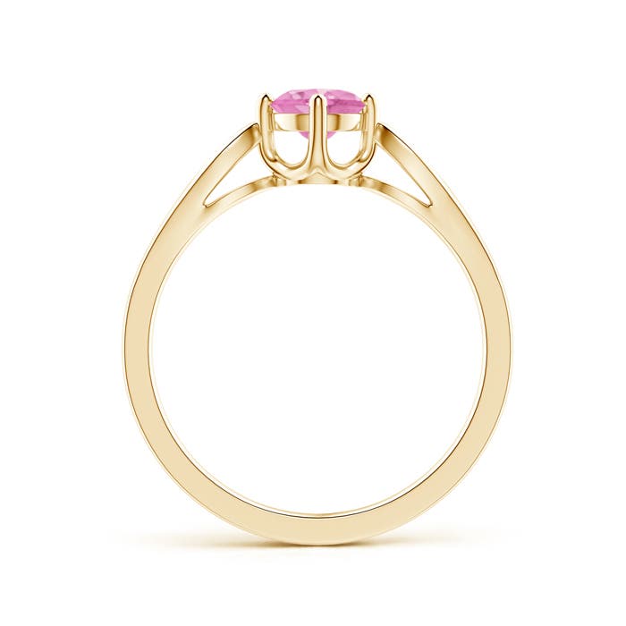 A - Pink Sapphire / 0.64 CT / 14 KT Yellow Gold