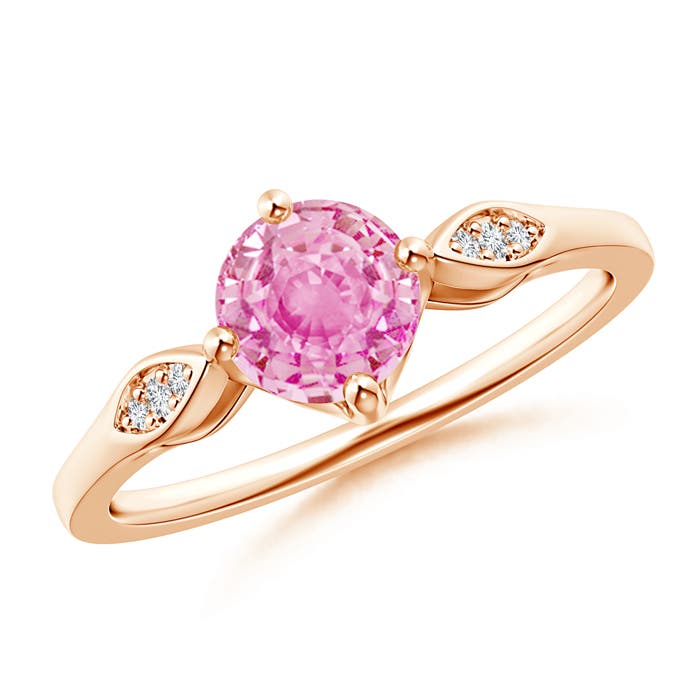 A - Pink Sapphire / 1.04 CT / 14 KT Rose Gold