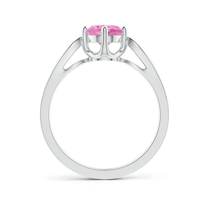 A - Pink Sapphire / 1.04 CT / 14 KT White Gold