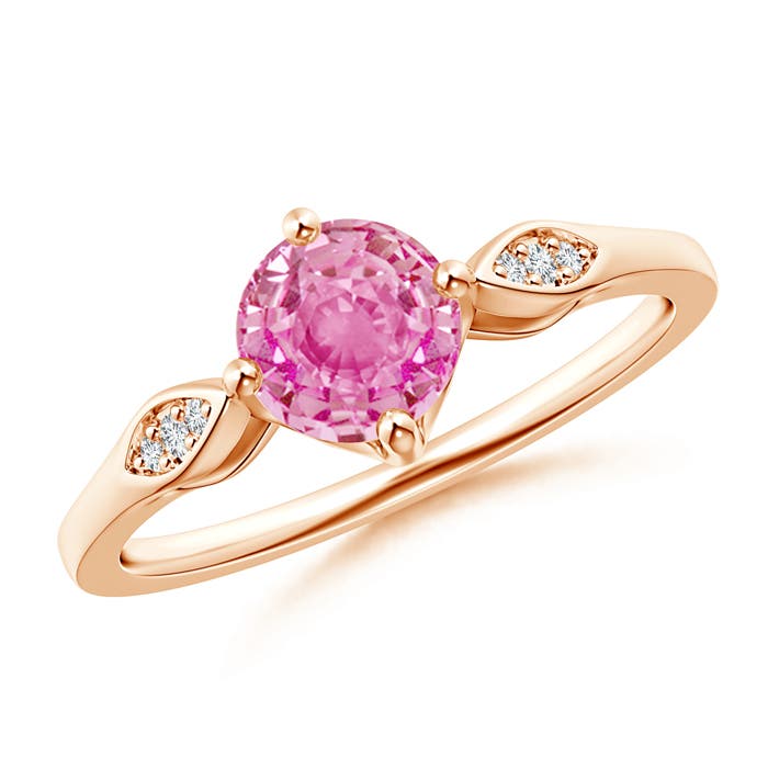 AA - Pink Sapphire / 1.04 CT / 14 KT Rose Gold