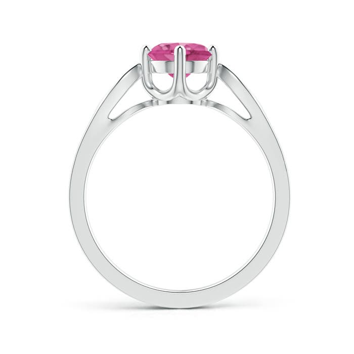 AAAA - Pink Sapphire / 1.04 CT / 14 KT White Gold