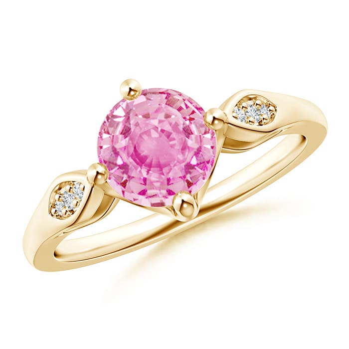 A - Pink Sapphire / 1.64 CT / 14 KT Yellow Gold