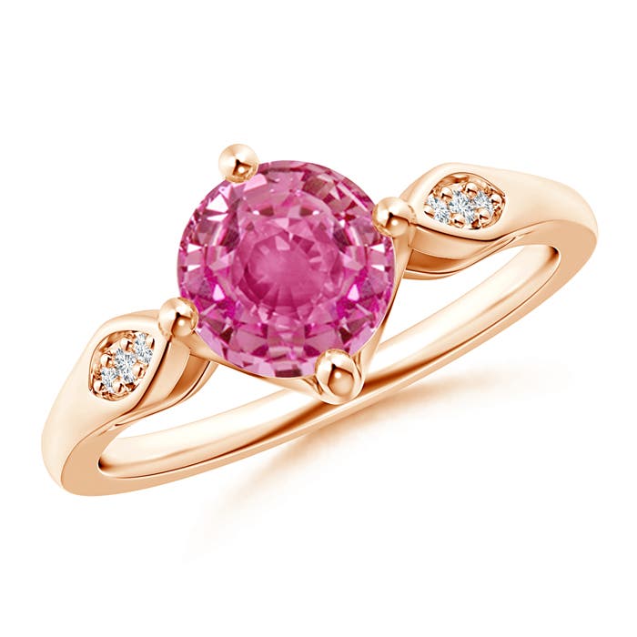 AAA - Pink Sapphire / 1.64 CT / 14 KT Rose Gold