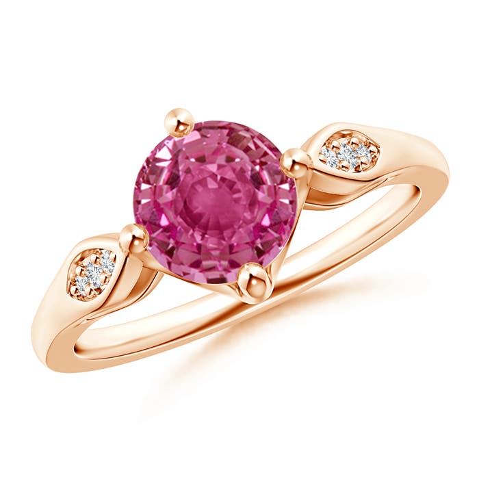 AAAA - Pink Sapphire / 1.64 CT / 14 KT Rose Gold