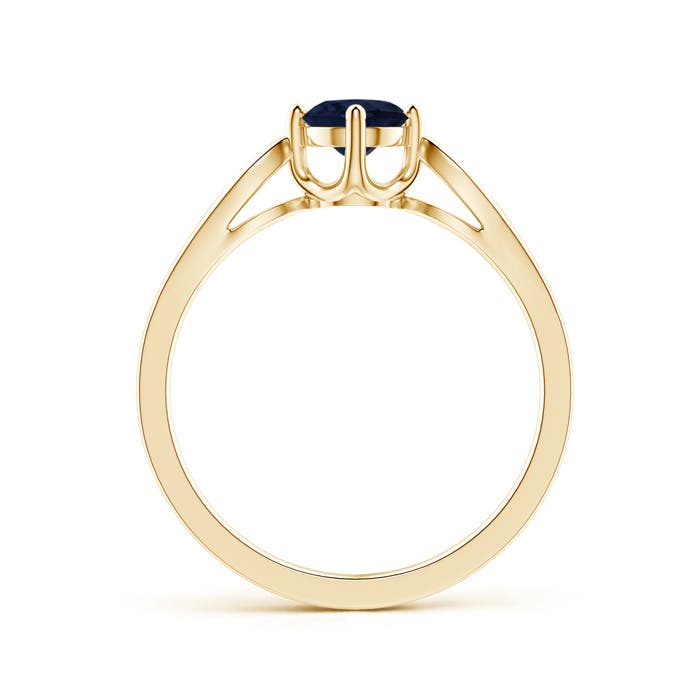 A - Blue Sapphire / 0.64 CT / 14 KT Yellow Gold