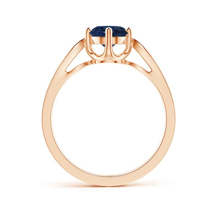 AA - Blue Sapphire / 1.04 CT / 14 KT Rose Gold