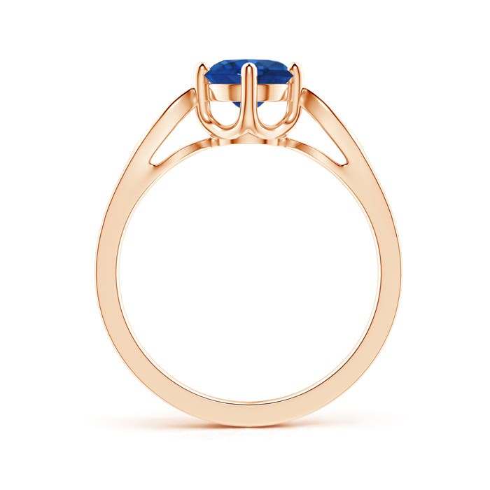 AAA - Blue Sapphire / 1.04 CT / 14 KT Rose Gold