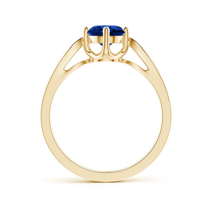 AAAA - Blue Sapphire / 1.04 CT / 14 KT Yellow Gold