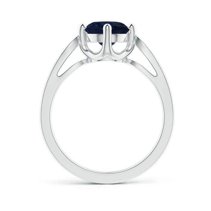 A - Blue Sapphire / 1.64 CT / 14 KT White Gold