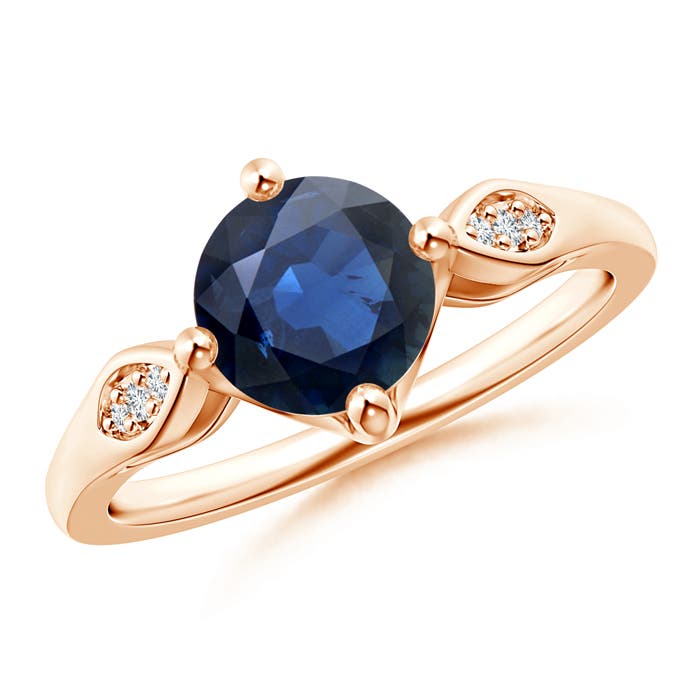 AA - Blue Sapphire / 1.64 CT / 14 KT Rose Gold