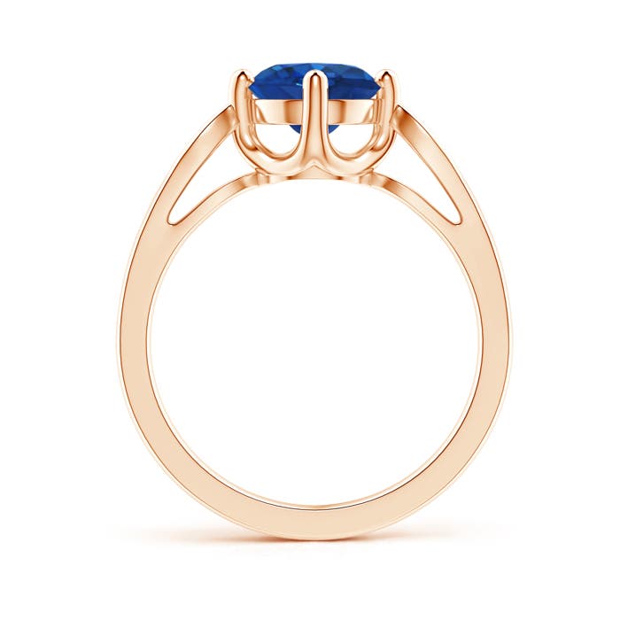 AAA - Blue Sapphire / 1.64 CT / 14 KT Rose Gold