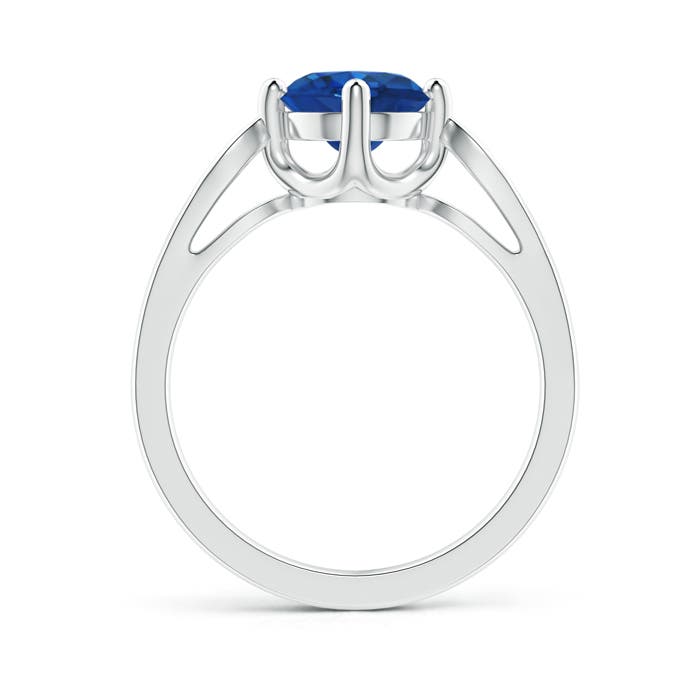 AAA - Blue Sapphire / 1.64 CT / 14 KT White Gold