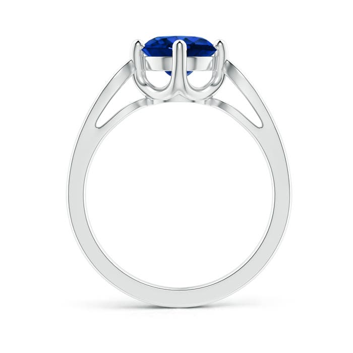 AAAA - Blue Sapphire / 1.64 CT / 14 KT White Gold