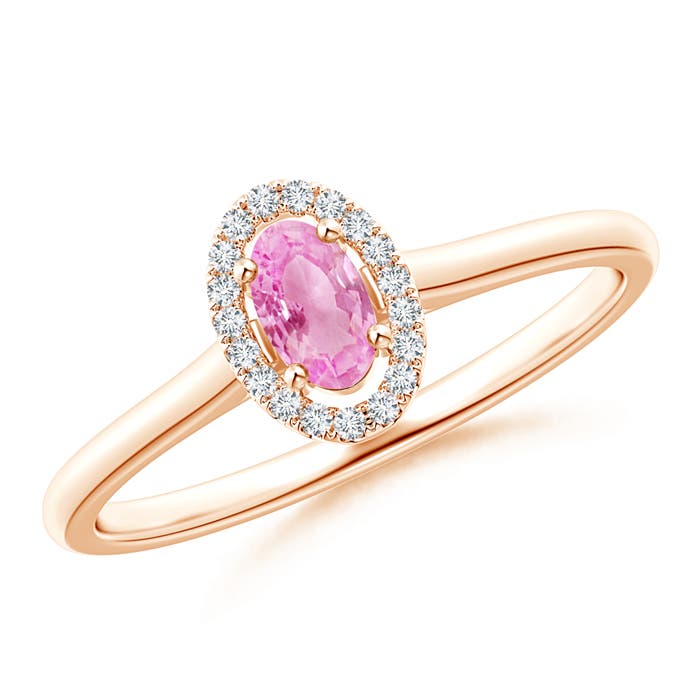 A - Pink Sapphire / 0.36 CT / 14 KT Rose Gold