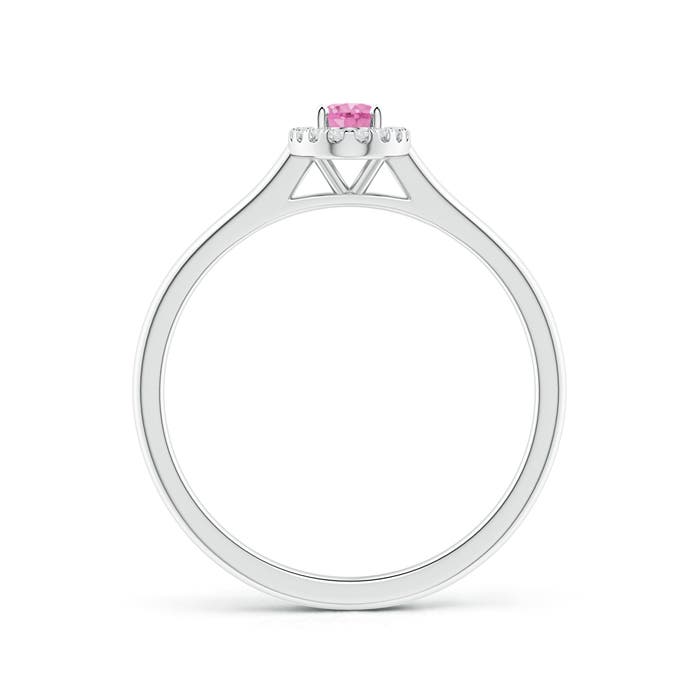 A - Pink Sapphire / 0.36 CT / 14 KT White Gold