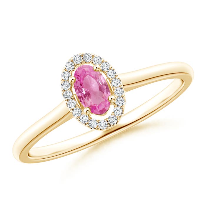 AA - Pink Sapphire / 0.36 CT / 14 KT Yellow Gold