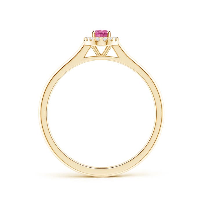 AAA - Pink Sapphire / 0.36 CT / 14 KT Yellow Gold