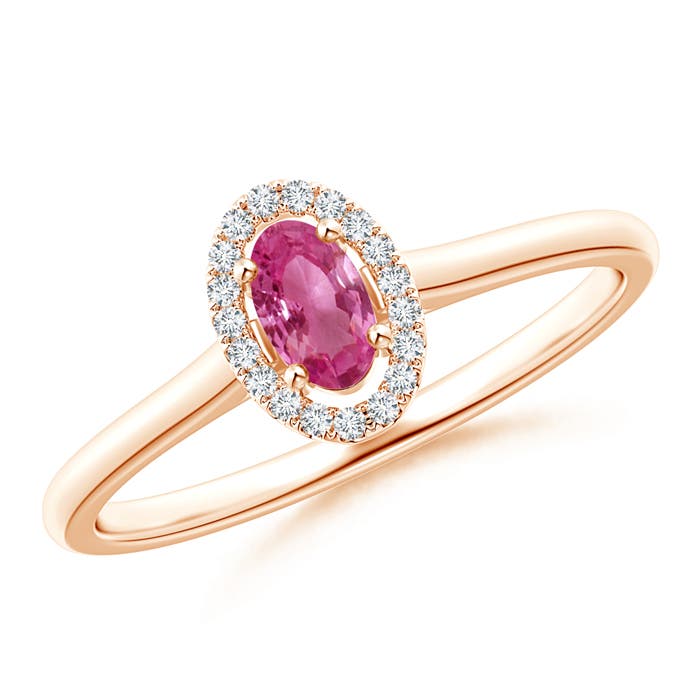 AAAA - Pink Sapphire / 0.36 CT / 14 KT Rose Gold