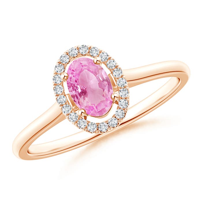 A - Pink Sapphire / 0.66 CT / 14 KT Rose Gold