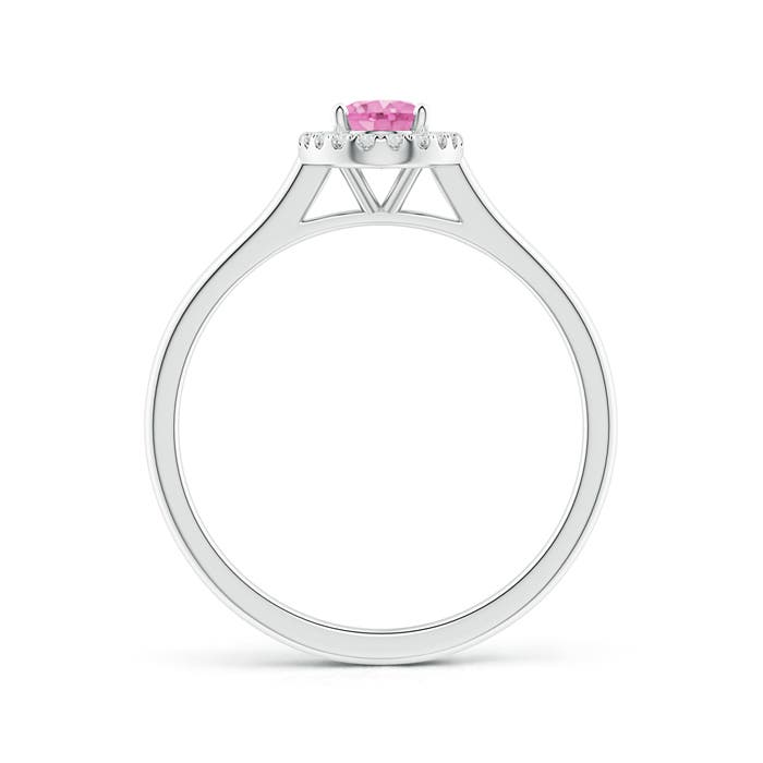 A - Pink Sapphire / 0.66 CT / 14 KT White Gold