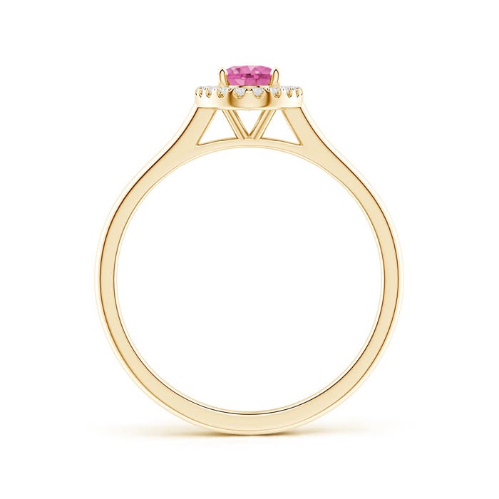 AA - Pink Sapphire / 0.66 CT / 14 KT Yellow Gold