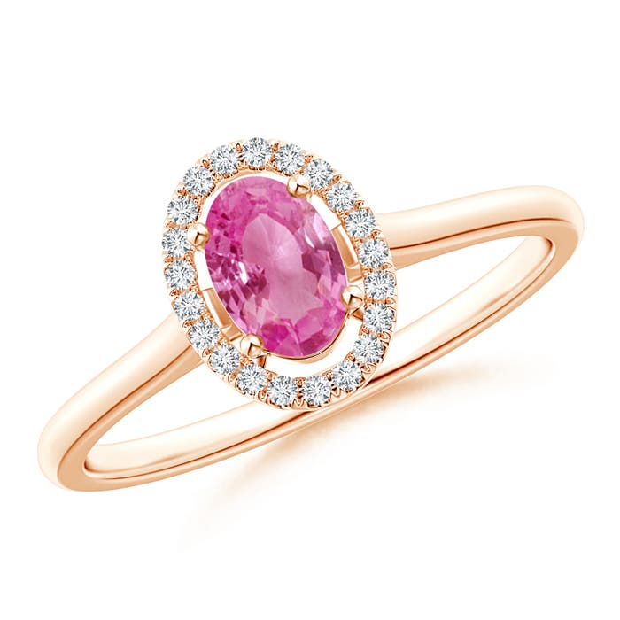 AAA - Pink Sapphire / 0.66 CT / 14 KT Rose Gold