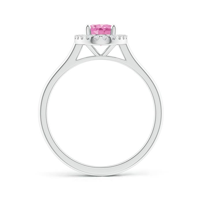 A - Pink Sapphire / 0.99 CT / 14 KT White Gold