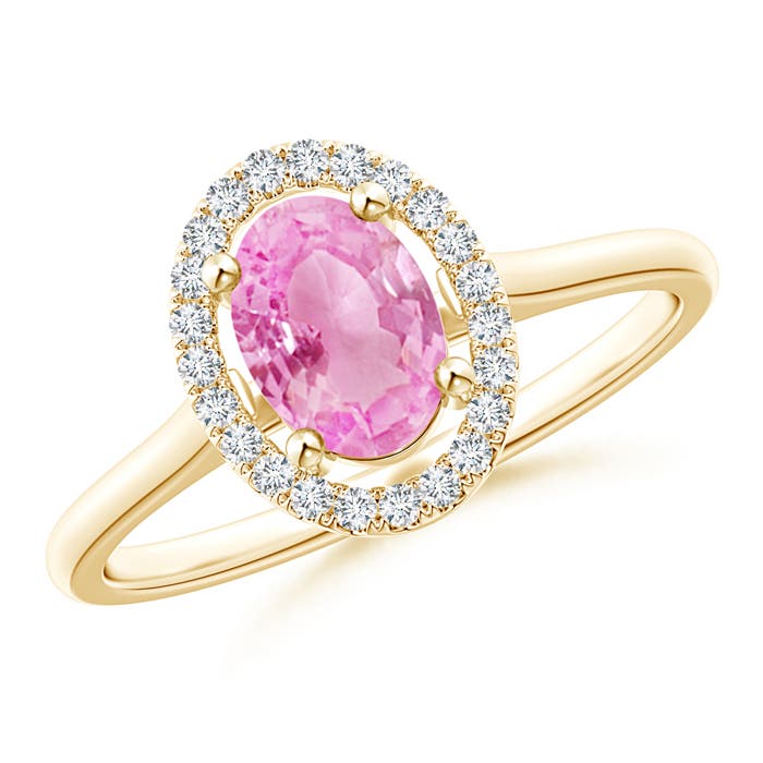 A - Pink Sapphire / 0.99 CT / 14 KT Yellow Gold