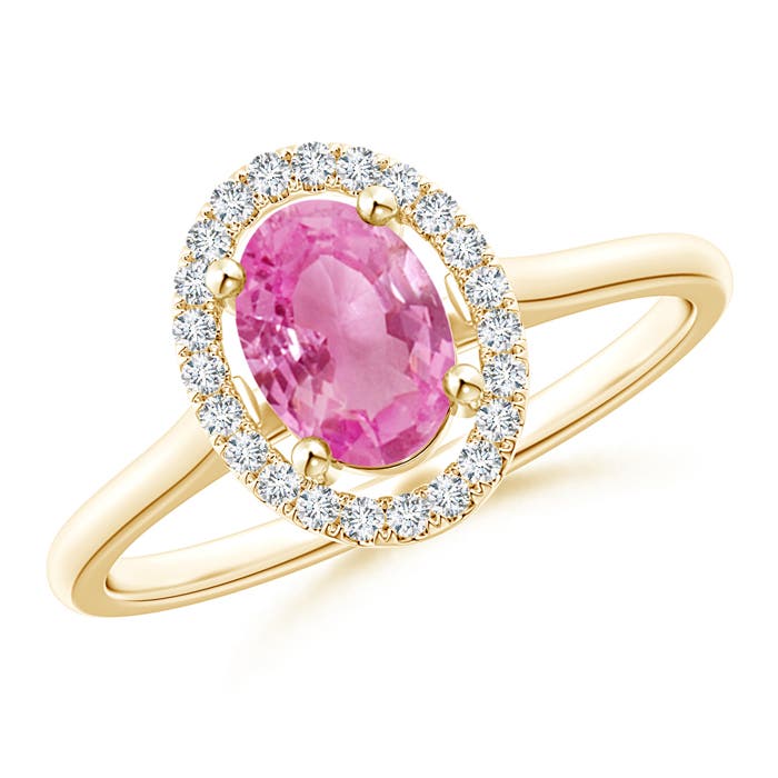 AA - Pink Sapphire / 0.99 CT / 14 KT Yellow Gold