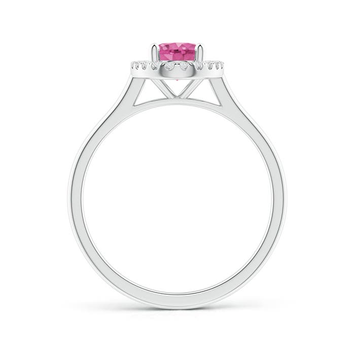 AAA - Pink Sapphire / 0.99 CT / 14 KT White Gold