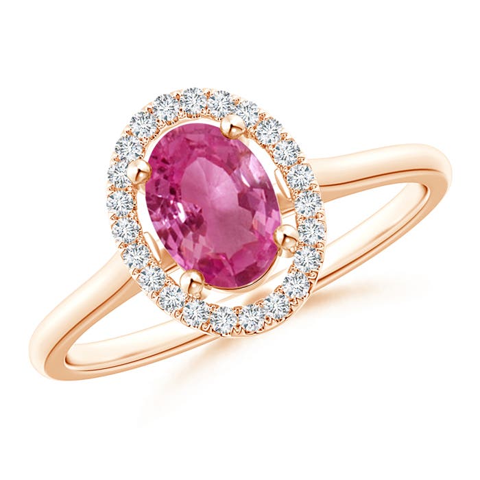 AAAA - Pink Sapphire / 0.99 CT / 14 KT Rose Gold