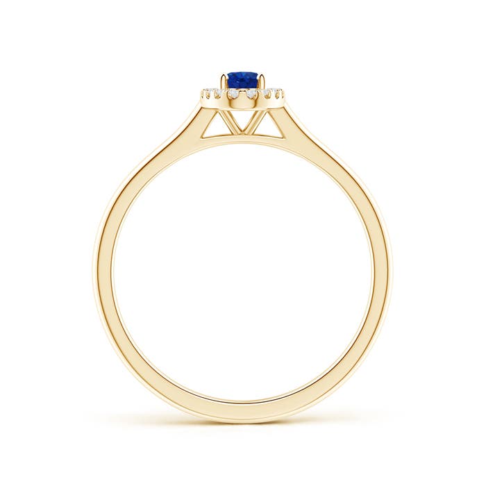 AAA - Blue Sapphire / 0.36 CT / 14 KT Yellow Gold