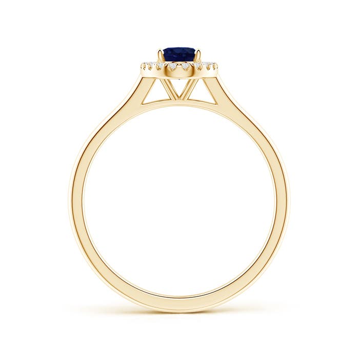 A - Blue Sapphire / 0.71 CT / 14 KT Yellow Gold