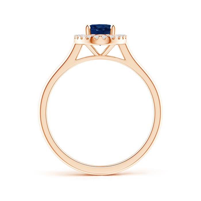 AA - Blue Sapphire / 0.99 CT / 14 KT Rose Gold