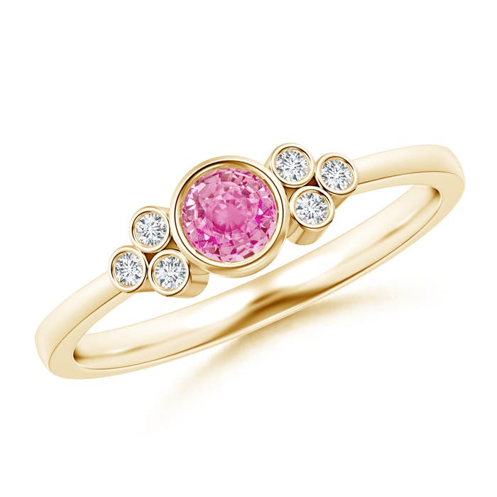 AA - Pink Sapphire / 0.41 CT / 14 KT Yellow Gold