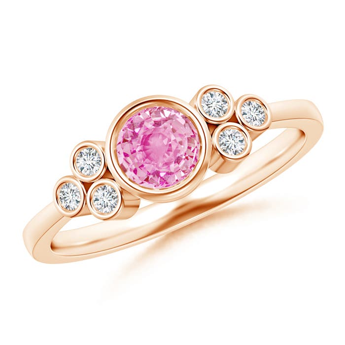 A - Pink Sapphire / 0.75 CT / 14 KT Rose Gold