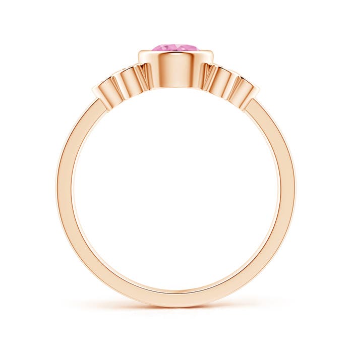 A - Pink Sapphire / 0.75 CT / 14 KT Rose Gold