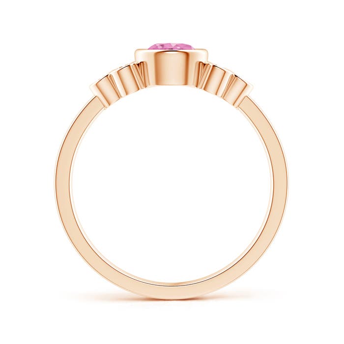 AA - Pink Sapphire / 0.75 CT / 14 KT Rose Gold