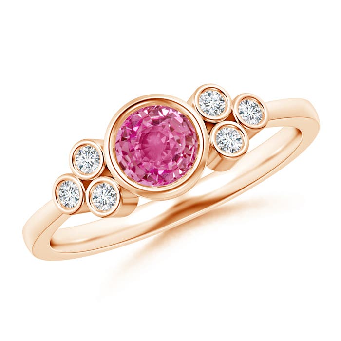 AAA - Pink Sapphire / 0.75 CT / 14 KT Rose Gold