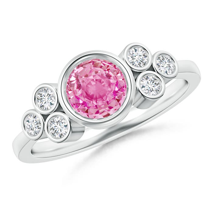 AA - Pink Sapphire / 1.26 CT / 14 KT White Gold