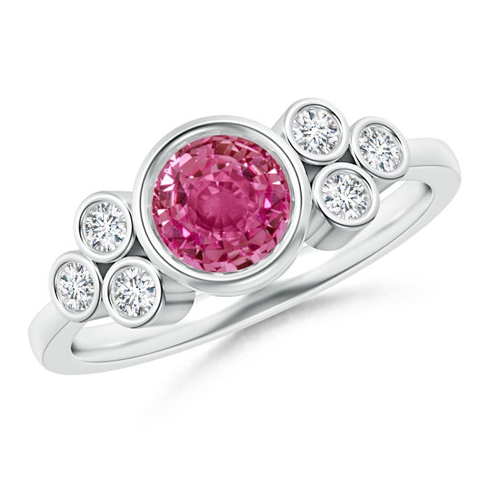 AAAA - Pink Sapphire / 1.26 CT / 14 KT White Gold