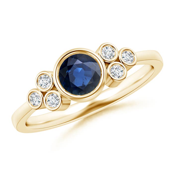 AA - Blue Sapphire / 0.75 CT / 14 KT Yellow Gold