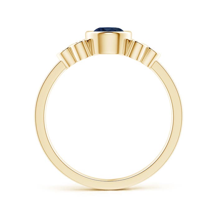 AA - Blue Sapphire / 0.75 CT / 14 KT Yellow Gold